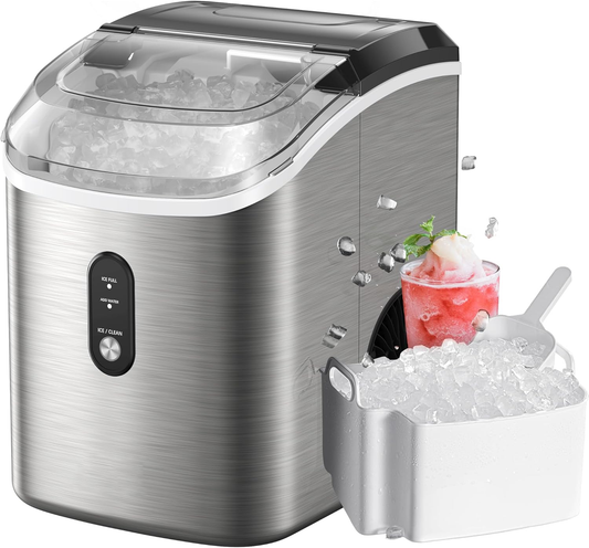 Nugget Ice Maker Countertop, 33 lbs/24H