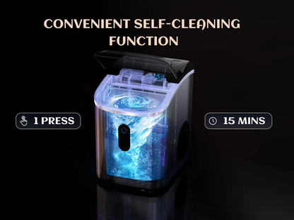 Nugget Ice Maker Countertop With Handle, 33 Lbs/24H